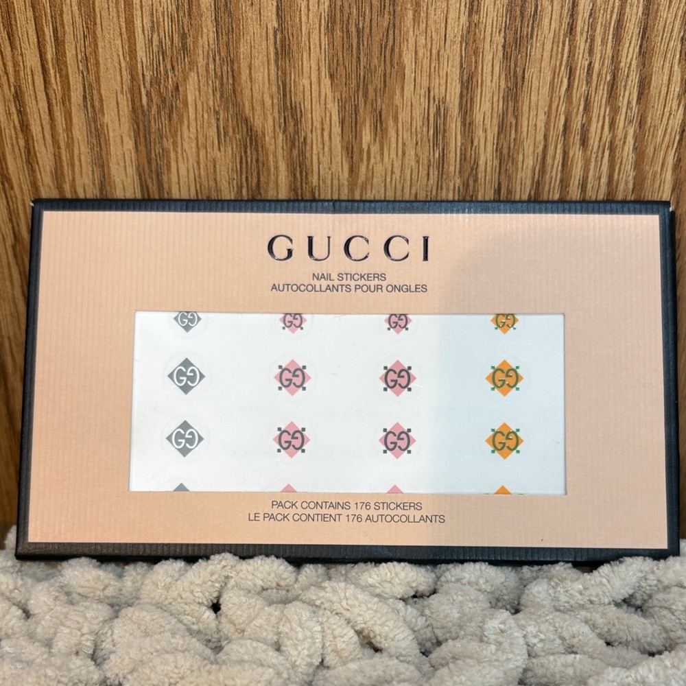 Gucci Elegant Nail Stickers - Black, Pink, Orange or multi color